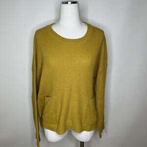 Madewell Mustard Crew Neck Sweater